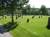  Vy över allmänningen på Nätra kyrkogård.